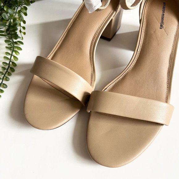 NEW Amazon Essentials Heeled Sandals Women’s sz 12.5 - Picture 2 of 3